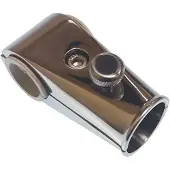 Goldenship Rail Mount Flag Pole Socket 25 Mm Zilver