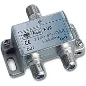 Glomex 2 Way Splitter Zilver For V9125 / V9112 / V9130