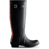 Hunter Regenlaars Women Original Tall Tri Colour Logo Backstrap Boot Black-Schoenmaat 36