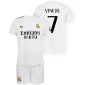 Real Madrid 25/26 Vinicius Home Short Sleeve Set Wit 12 Years Kinderen