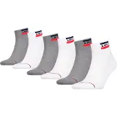 Levi's Enkelsokken grijs / rood / zwart / wit