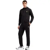 Emporio Armani Heren Trainingspak Core Identity zwart (XS), Casual, Sportief, Katoen, Meerdere sporten, Lange mouwen 8NPV62_PJVRZ