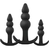 EasyToys Online Only - Butt Plug Trio - Zwart