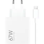Xiaomi Hypercharge Power Delivery Oplader 67W + Usb A naar Usb C Kabel (1m) Wit
