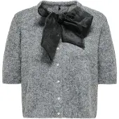 ONLY Gebreid vest 'ONLOLIVIA' grijs
