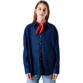 Garcia meisjes Overhemd, 152/158, Blauw