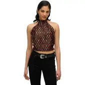 Superdry Top geel / magenta / zwart