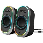 SPIRIT OF GAMER FANATIC 500 DARK, 2.0 kanalen, Bekabeld en draadloos, 3W, Zwart