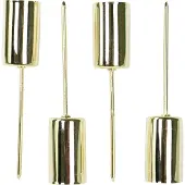 Magni kaarsenhouders goud 2,3 x 11 cm metaal 4-set