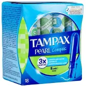 Tampax Pearl Compak Super 18 St Tampon
