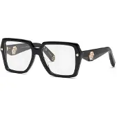 Philipp Plein Bril VPP192 55/15/140 Glanzend Zwart Acetaat VROUW VPP192