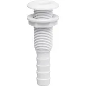 PLASTIMO Flush Flange Thru-hull Transparant 15 mm