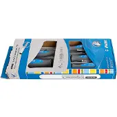 Unior 606CS5TBI, set van 5 schroevendraaiers met platte kop