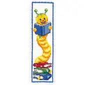 Vervaco - Bladwijzer kit - Boekenworm - PN-0011261 - Borduren - Borduurpakket - Borduurpakket volwassenen - Borduurpakket kind
