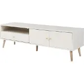 En.casa Tv-meubel Hallevil 150x39x45 cm wit []