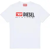 Diesel T-shirt wit Jongens Katoen Ronde hals Printopdruk - maat 140