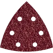 Wolfcraft 1851000 5 Patins Auto-agrippantes Delta 95 Mm, Perforés, Corindon Grains 60