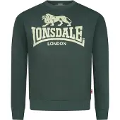 Lonsdale Sweatshirt 'Go Sport' ecru / blauw / spar / rood