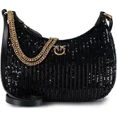 Pinko Schoudertas 'Half Moon' zwart