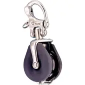 WICHARD Opening Pulley With Carabiner Zilver 18 mm