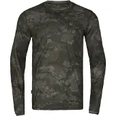 Härkila - Noctyx Camo Langarmshirt - Longsleeve S, olijfgroen