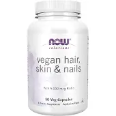 Now , Solutions, Vegan Haar, Huid & Nagels, 90 Veg Capsules