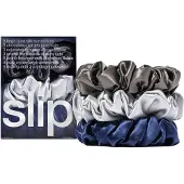 Slip Silk Large Scrunchies - Midnight (Pack of 3)