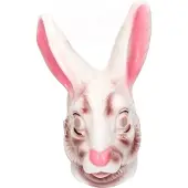 Partyxplosion Masker plastic konijn