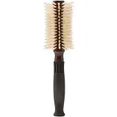 Christophe Robin Pre-Curved Blowdry Hairbrush with Natural Boar-Bristle and Wood - 12 Rows