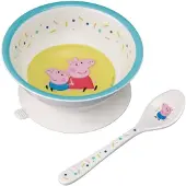 Pipsa Possu Bol met zuignap en lepel - - Uniek Aille - Blauw - 160 ml - 12 maanden - Unisex