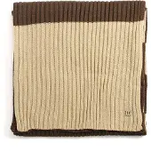Tresanti BEATO Thick stripes knitted scarf Brown (TRSCHE186 - 400)
