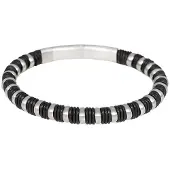 Ixxxi Men-Logan-Zilverkleurig Mat-Heren Armband