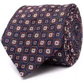 Tresanti DONELL Silk tie with small medallion Orange (TRTIIE360 - 507)