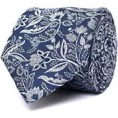 Tresanti DONATI Silk tie with flowers Green (TRTIIE359 - 900)