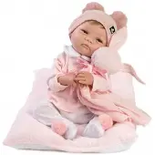 MuÑecas Guca Alba Baby Reborn 46 Cm-with Natural Hair 38 Cm Roze Kinderen