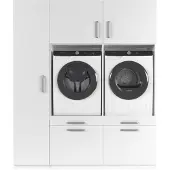 Wasophoogte Wasmachine kast lyon – pure
