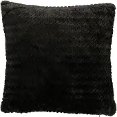 J-Line kussen - polyester - zwart