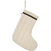 Ferm Living Kerstdecoratie Vari Quilted Christmas Stocking Natural