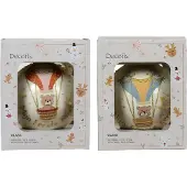 Décoris Kerstbal glas d10 cm wolwit a3 X