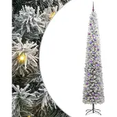 vidaXL Kunstkerstboom Groen 270 cm PVC en Staal en Kunststof