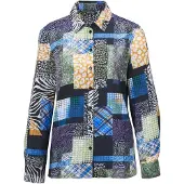 Goldner Blouse gemengde kleuren