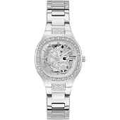GUESS Analoog horloge 'ELECTRA' zilver