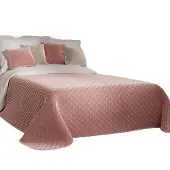 Markizeta Velvi Serie - Sprei - 220x240cm - Geometrisch Patroon - Puderroze