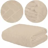 Domarex Zachte Microflanel Deken 150x200cm - Woondeken & Plaid - Crème
