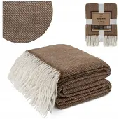 Domarex Charmante chenilleplaid 130x170cm met franje - warm en stijlvol