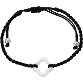 Faina Armband zwart / zilver / wit