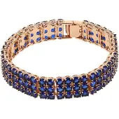 NAEMI Armband navy / goud