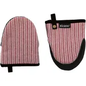 Ziczac Keukenhandschoen Venton Red (Set van 2)