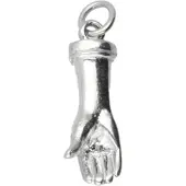 MOOYE ® - Collectie Zilveren Hand kettinghanger