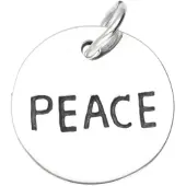 MOOYE ® - Collectie Zilveren Peace kettinghanger